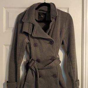 Dark gray peacoat